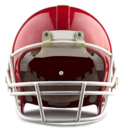 Red Reconditioned Football Helmet